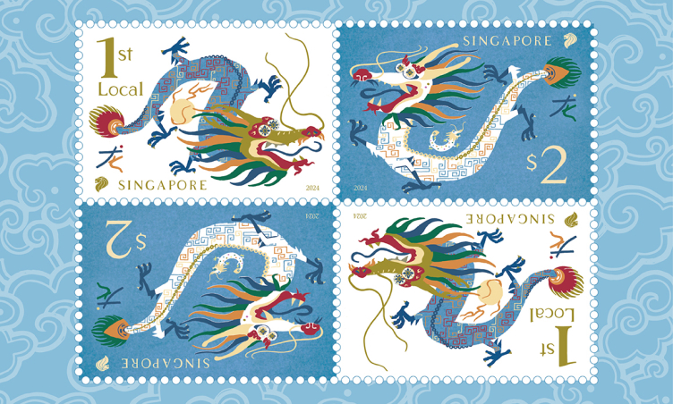 Ring in 2024 with Zodiac Dragon stamps