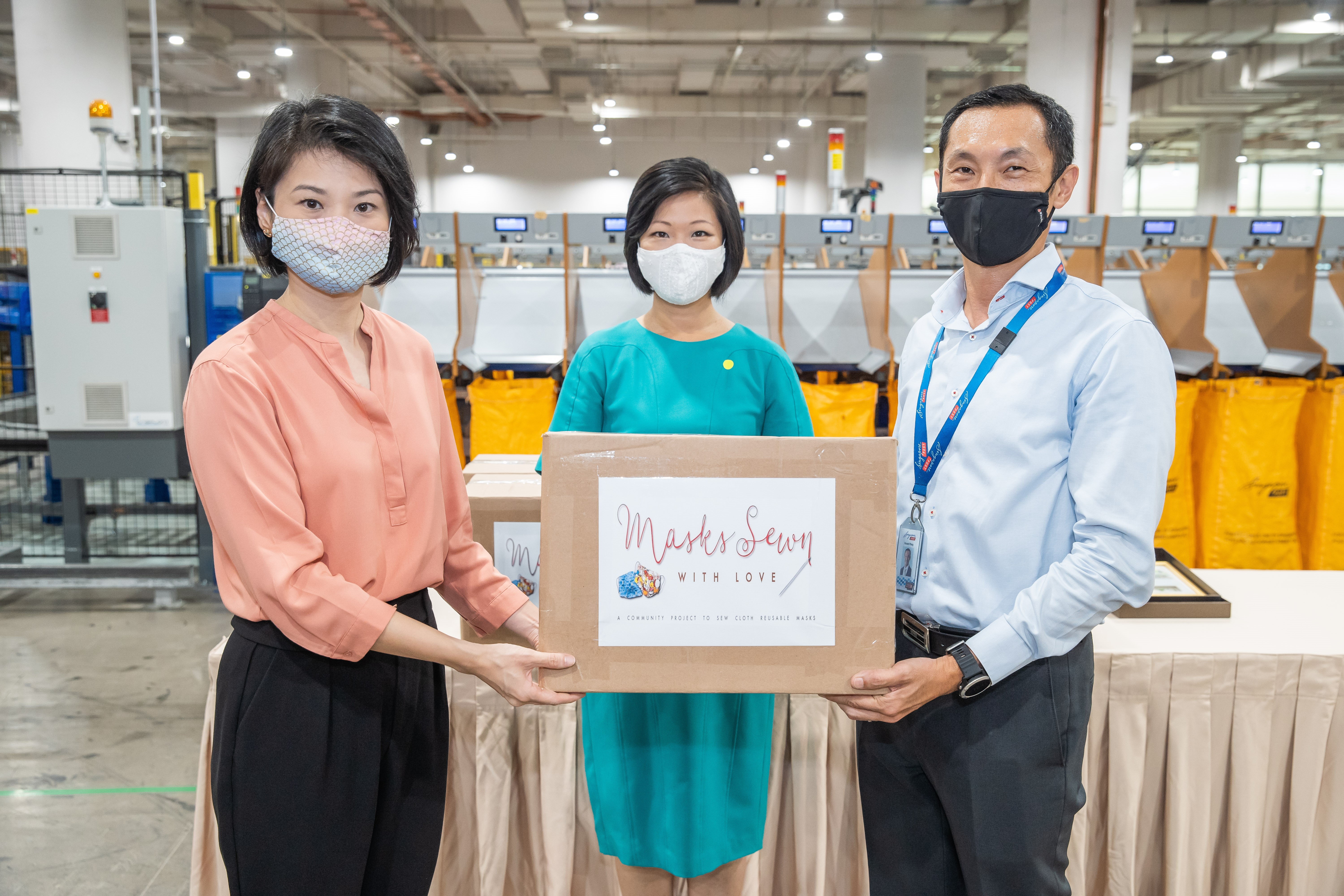 Singapore Post & Masks Sewn With Love thank the public for their generosity as mask donations cross 250,000