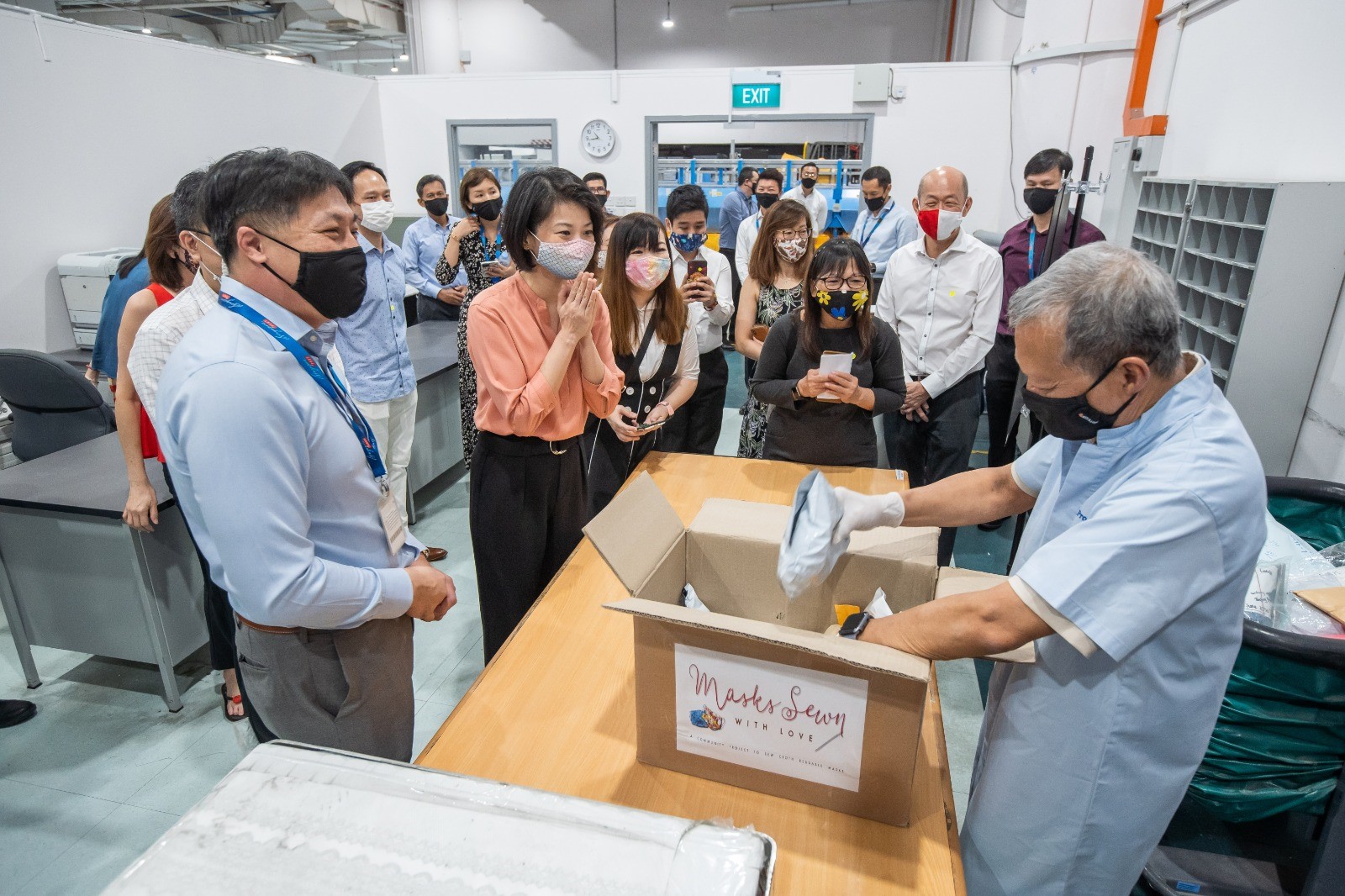 Singapore Post & Masks Sewn With Love thank the public for their generosity as mask donations cross 250,000