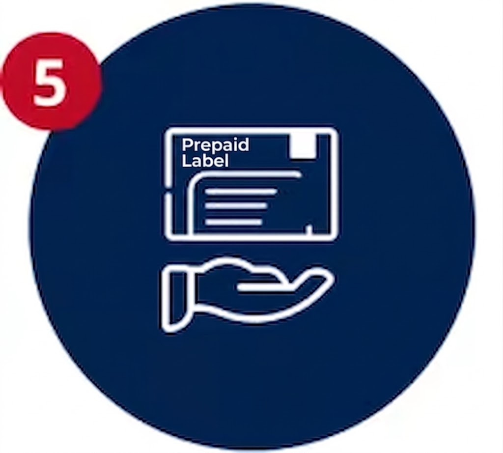 Step 5 Prepaid Label