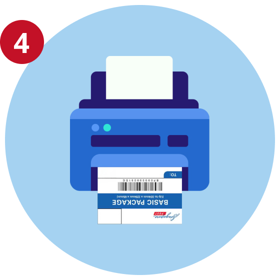 Print shipping label