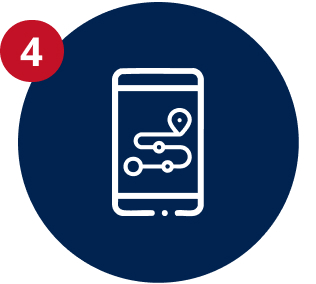 Track your delivery via our mobile app or website