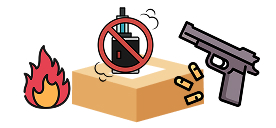 No unaccepted/prohibited items