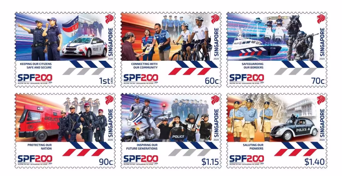 SingPost issues stamps to commemorate bicentennial celebrations of Singapore Police Force