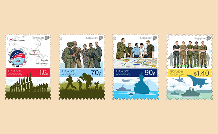 SingPost issues stamps to commemorate 50 years of Five Power Defence Arrangements (FPDA)