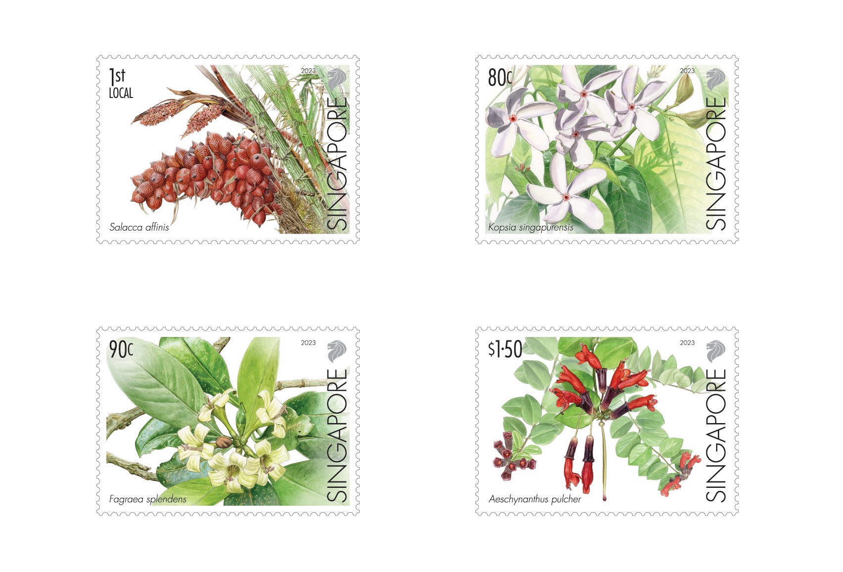 SingPost issues Critically Endangered Flora of Singapore stamps