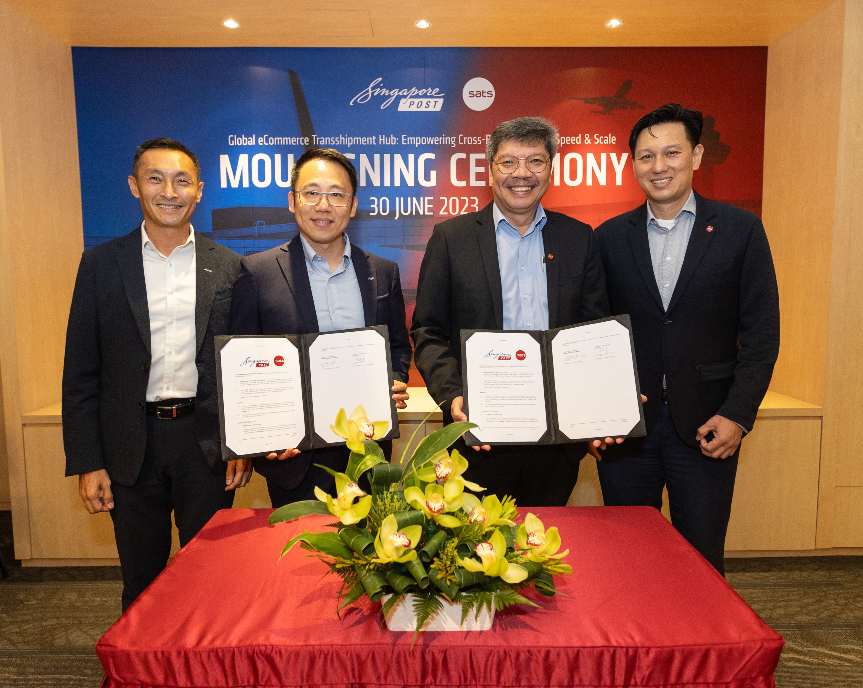 SATS and SingPost Sign MOU for Potential Joint Venture To Operate eCommerce Transshipment Hub In Singapore