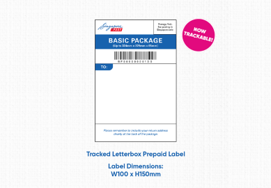Tracked Letterbox Prepaid Label
