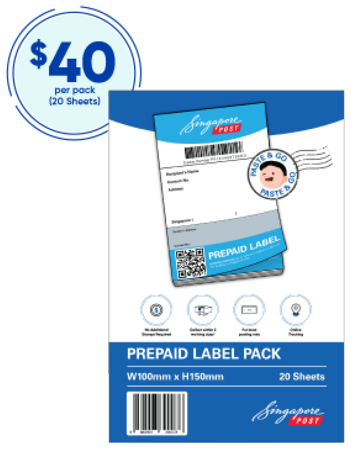 Tracked Letterbox Prepaid Label Singapore Post