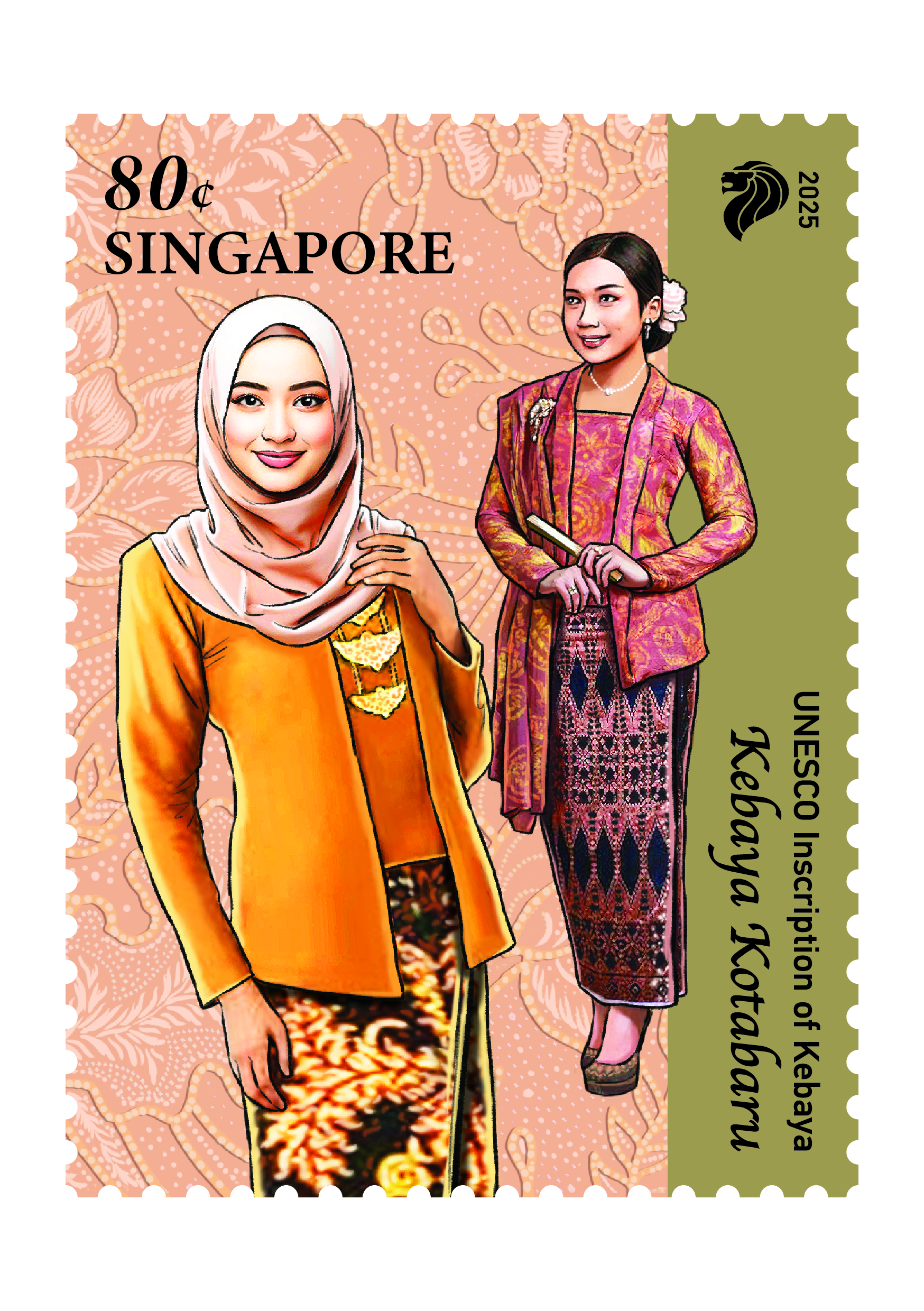 Stamps (80 cents respectively for each design)